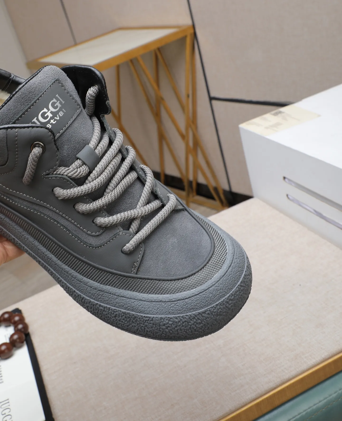 Men's shoes 💰660 IUGGI new retro presbyopia men's shoes, casual and versatile, full of high-end sense, fashionable, luxury and personalized style, joint style, retro presbyopia factor, full of handsome style, first layer suede cowhide, lining wool, rubber outsole, light and non-slip size: 39-44